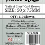 Sleeve Kings “Sails of Glory* Card Sleeves (50x75mm) – 110 Pack, 60 Microns