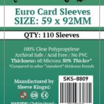 Sleeve Kings Euro Card Sleeves (59x92mm) – 110 Pack, 60 Microns