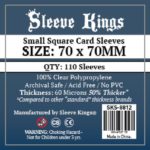 Sleeve Kings Small Square Card Sleeves (70x70mm) – 110 Pack, 60 Microns