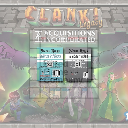 Sleeve Kings sleeves for Clank! Legacy: Acquisitions Incorporated