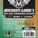 Buy Mayday Standard Sleeves: "Tiny Epic Kingdoms" Card Sleeves (88 x 125mm) - Pack of 100 only at Bored Game Company.