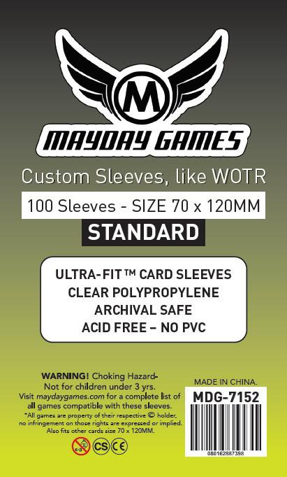 Buy Mayday Standard Sleeves: Tarot Card Sleeves (70 x 120mm) - Pack of 100 only at Bored Game Company.