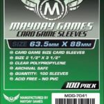Buy Mayday Standard Sleeves: Standard Card Sleeves (63.5 x 88mm) - Pack of 100 only at Bored Game Company.