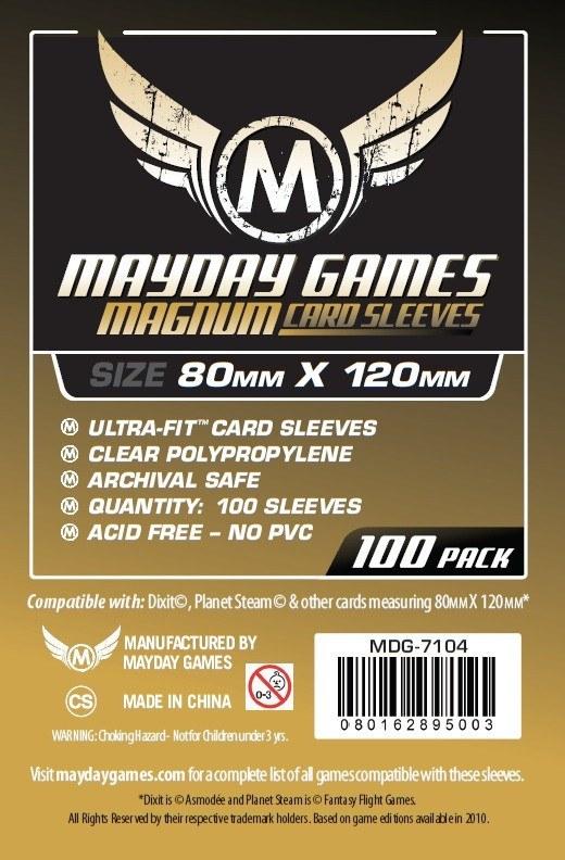 Buy Mayday Standard Sleeves: "Dixit" Card Sleeves - Magnum Ultra-Fit Sleeves (80 x 120mm) - Pack of 100 only at Bored Game Company.