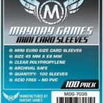Buy Mayday Standard Sleeves: Mini Euro Card Sleeves (45 x 68mm) - Pack of 100 only at Bored Game Company.
