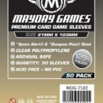 Buy Mayday Premium Sleeves: "Space Alert" & "Dungeon Petz" Card Sleeves (61 x 103mm) - Pack of 50 only at Bored Game Company.
