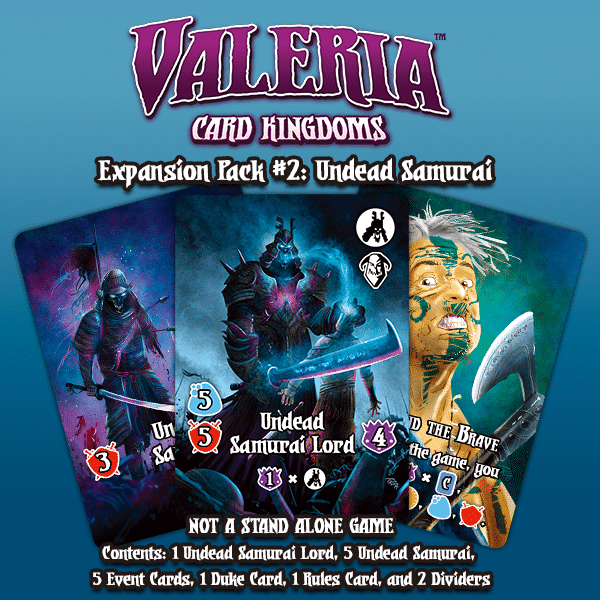 Buy Valeria: Card Kingdoms – Expansion Pack #02: Undead Samurai only at Bored Game Company.