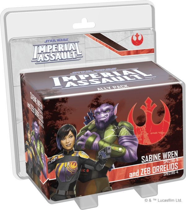 Buy Star Wars: Imperial Assault – Sabine Wren and Zeb Orrelios Ally Pack only at Bored Game Company.