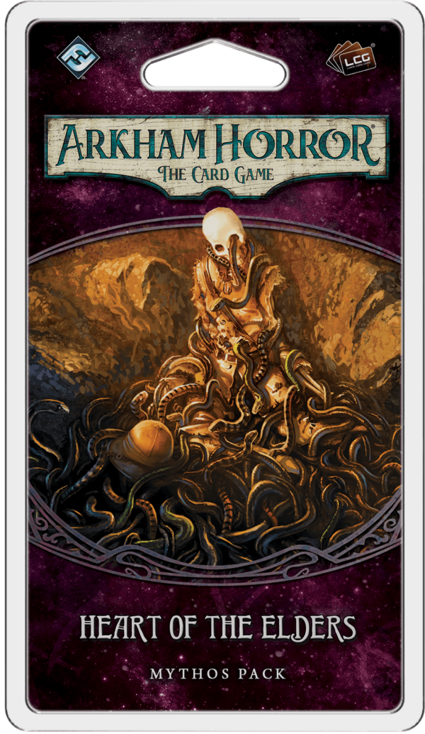 Buy Arkham Horror: The Card Game – Heart of the Elders: Mythos Pack only at Bored Game Company.