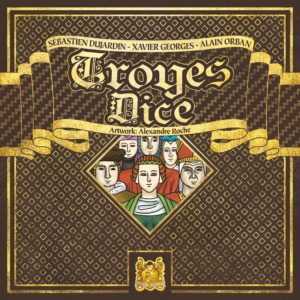Buy Troyes Dice only at Bored Game Company.