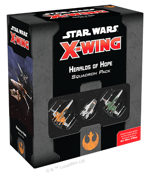 Buy Star Wars: X-Wing (Second Edition) – Heralds of Hope Squadron Pack only at Bored Game Company.