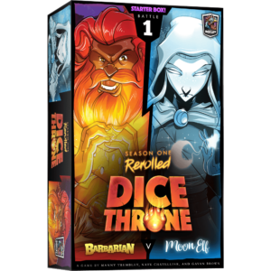 Buy Dice Throne: Season One ReRolled – Barbarian v. Moon Elf only at Bored Game Company.