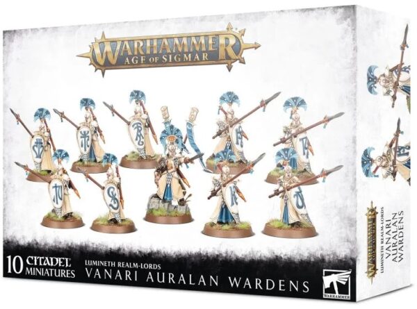 Buy Lumineth R-Lords: Vanari Auralan Wardens only at Bored Game Company.