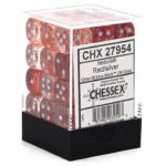 Buy Chessex - Nebula - 12mm D6 (x36) - Luminary -Red/Silver only at Bored Game Company.