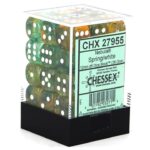 Buy Chessex - Nebula - 12mm D6 (x36) - Luminary -Spring/White only at Bored Game Company.