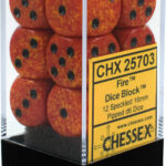 Buy Chessex - Speckled - 16mm D6 (x12) - Fire only at Bored Game Company.