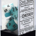 chessex-gemini-poly-set-x7-teal-white-black-ab1ddc15389ee648fa1528d220f191f5