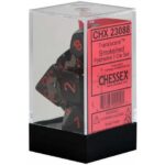 Buy Chessex - Translucent - Poly Set (x7) - Smoke/Red only at Bored Game Company.