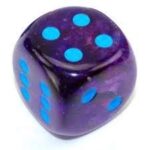 Buy Chessex - Nebula - 30mm D6 - Luminary - Nocturnal/Blue only at Bored Game Company.
