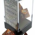 Buy Chessex - Glitter - Poly Set (x7) - Gold/Silver only at Bored Game Company.