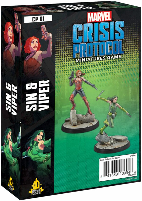 Buy Marvel: Crisis Protocol – Sin & Viper only at Bored Game Company.