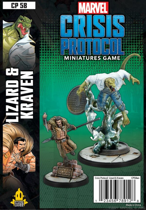 Buy Marvel: Crisis Protocol – Lizard & Kraven only at Bored Game Company.