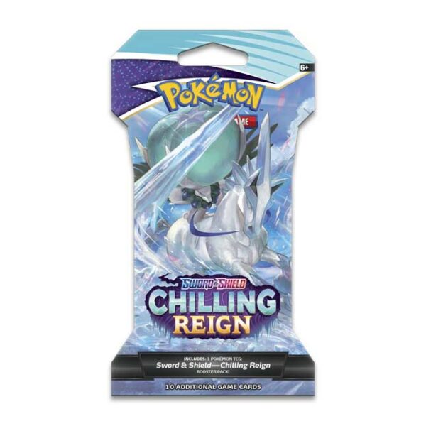 Buy Pokémon TCG: Sword & Shield-Chilling Reign Sleeved Booster Pack (10 Cards) only at Bored Game Company.